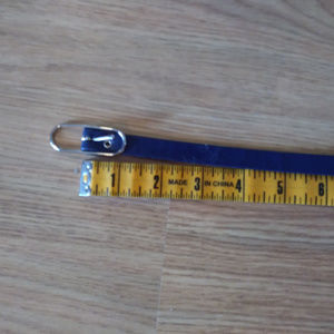 Thin blue leather belt size 2 (35")